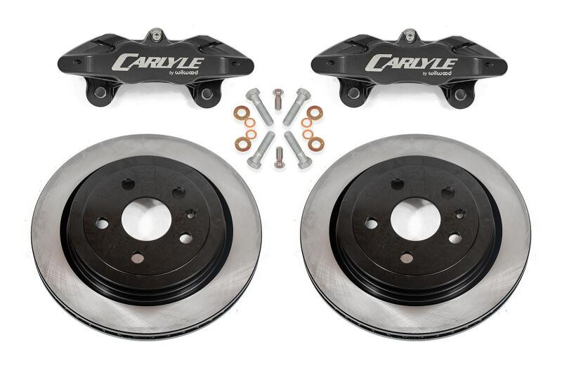 BMR Carlyle Racing Brake Kit for 15" Conversion Kit - Solid Rotors / Black Calipers - 05-13 C6 Corvette