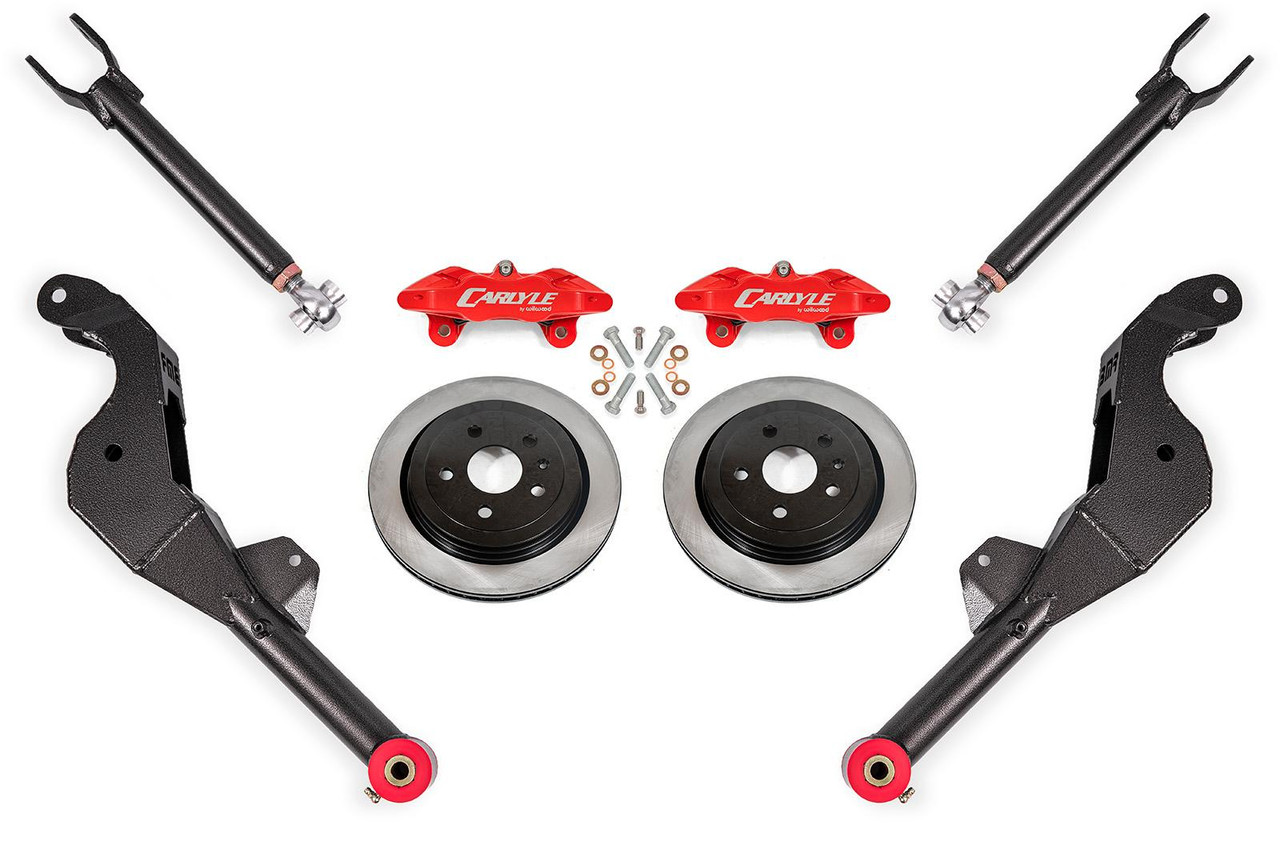 BMR Carlyle Racing 15" Conversion Kit - Solid Rotors / Red Calipers - 10-15 Chevrolet Camaro SS / ZL1