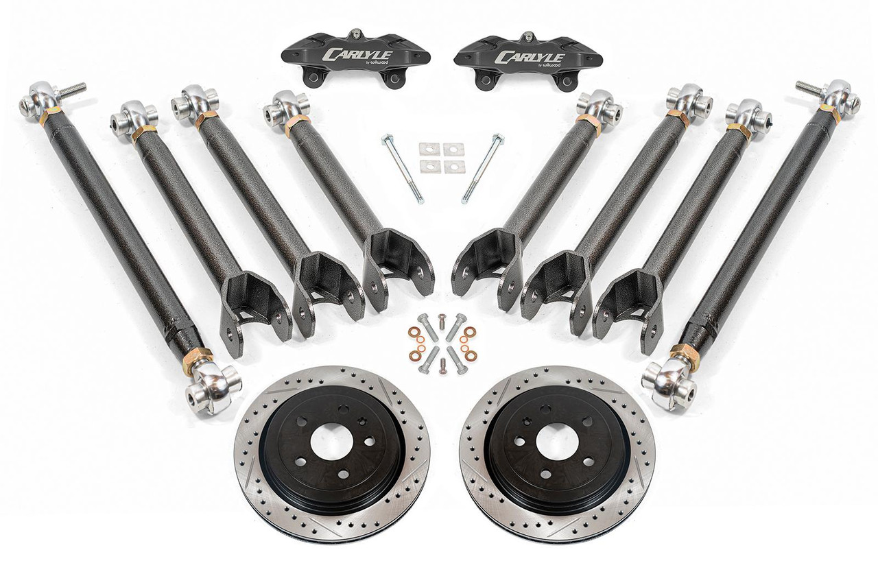 BMR Carlyle Racing 15" Conversion Kit - Drilled & Slotted Rotors / Black Calipers - 16-24 Chevrolet Camaro SS / ZL1