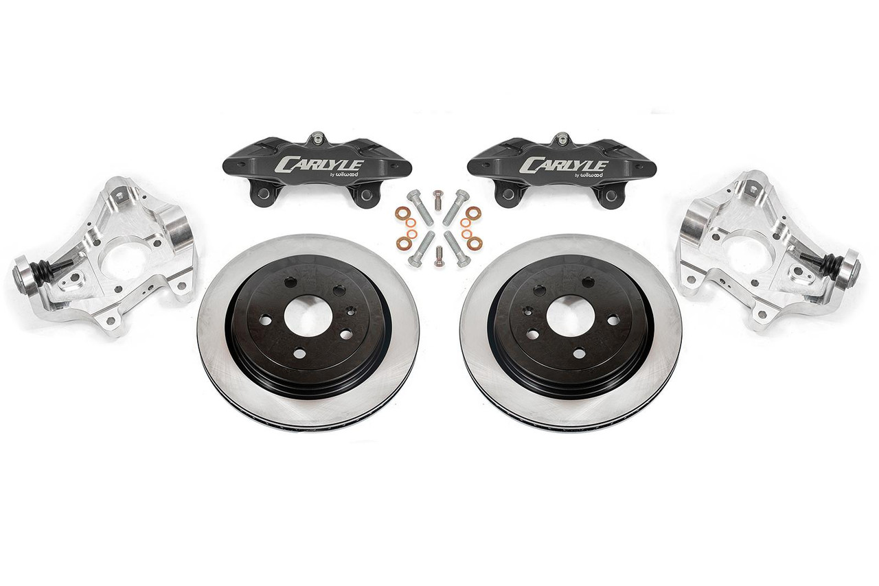 BMR Carlyle Racing 17" Conversion Kit - Solid Rotors / Black Calipers - 14-19 C7 Corvette