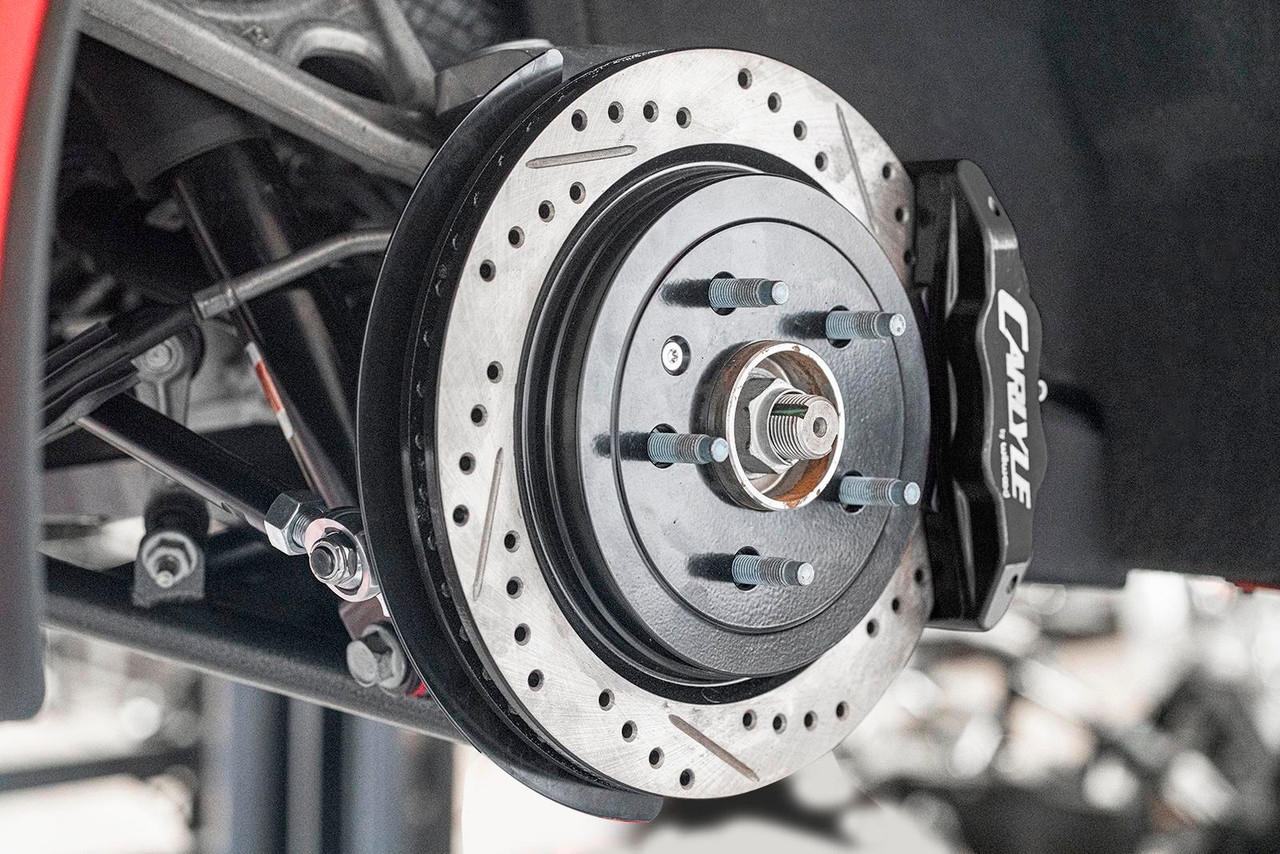BMR Carlyle Racing 17" Conversion Kit - Drilled & Slotted Rotors / Black Calipers - 14-19 C7 Corvette