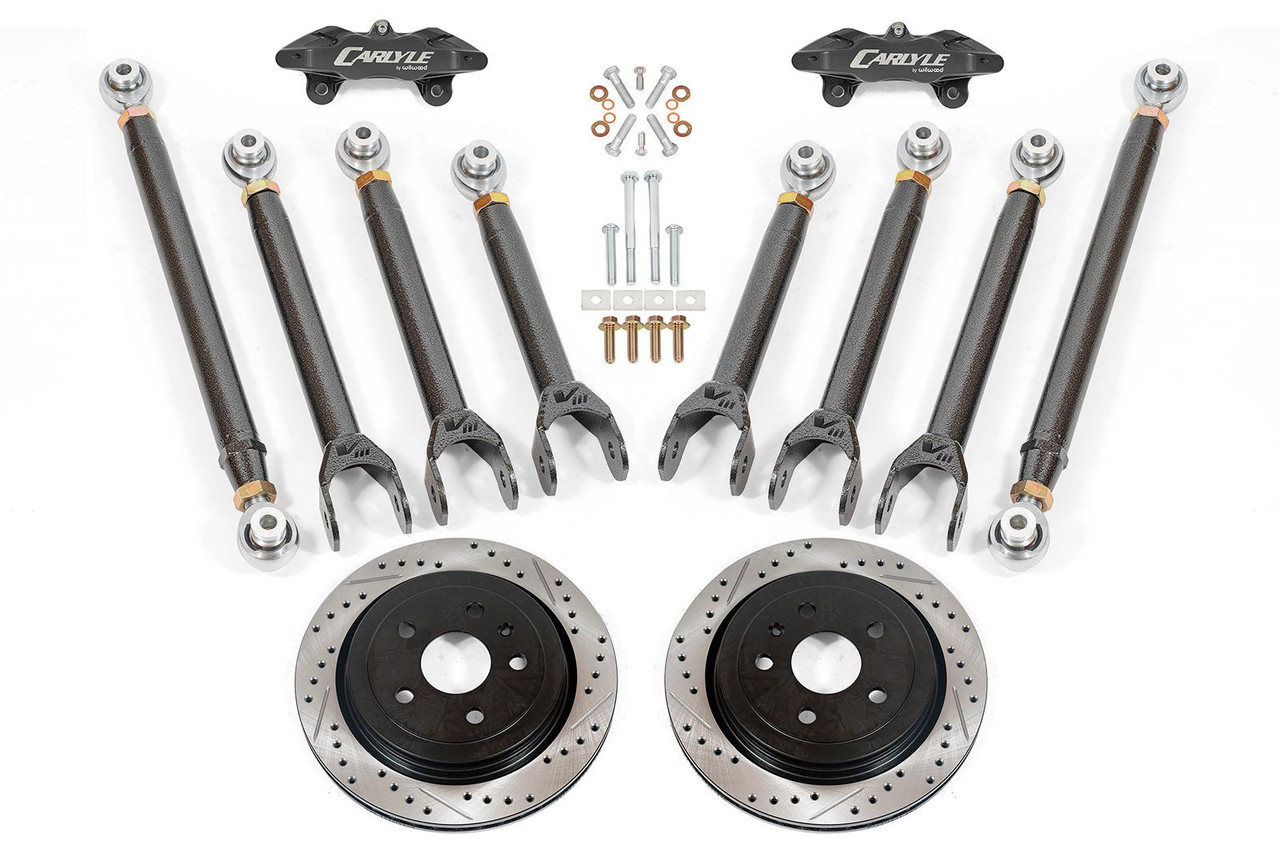 BMR Carlyle Racing 15" Conversion Kit - Drilled & Slotted Rotors / Black Calipers - 2016-2019 Cadillac CTS-V
