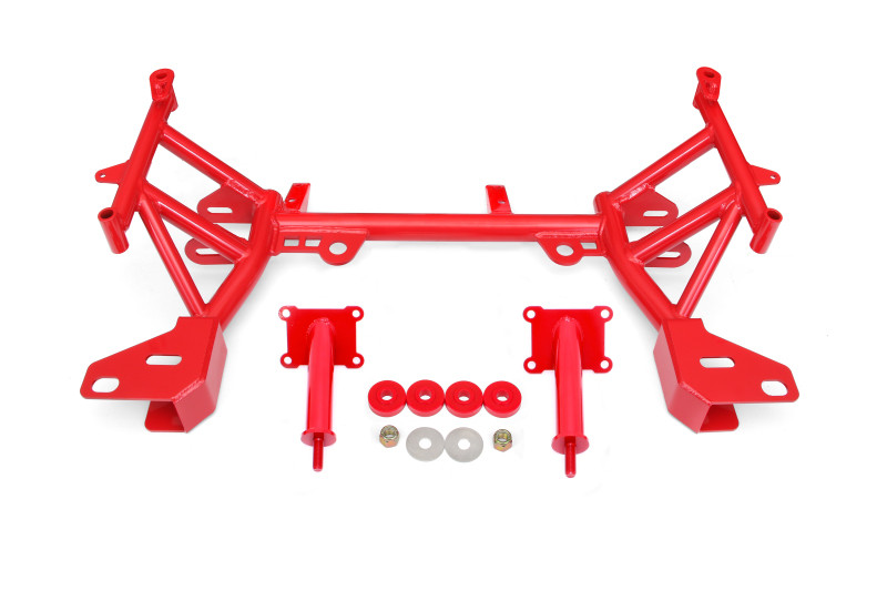 BMR 93-02 4th Gen F-Body K-member Low Mount Turbo LS1 Motor Mounts Pinto Mounts - Red - KM349R
