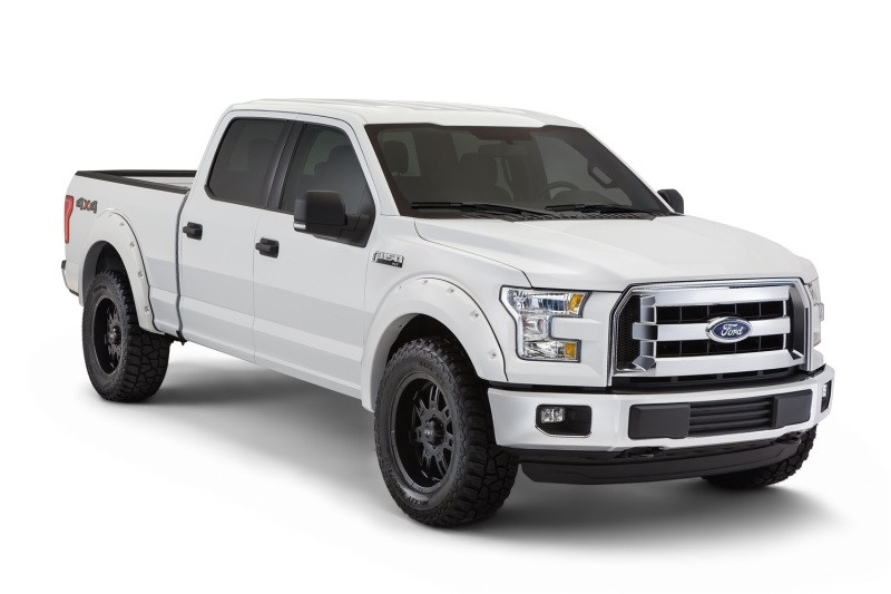 Bushwacker 18-19 Ford F-150 Pocket Style Flares 4 pc - Oxford White - 20945-12