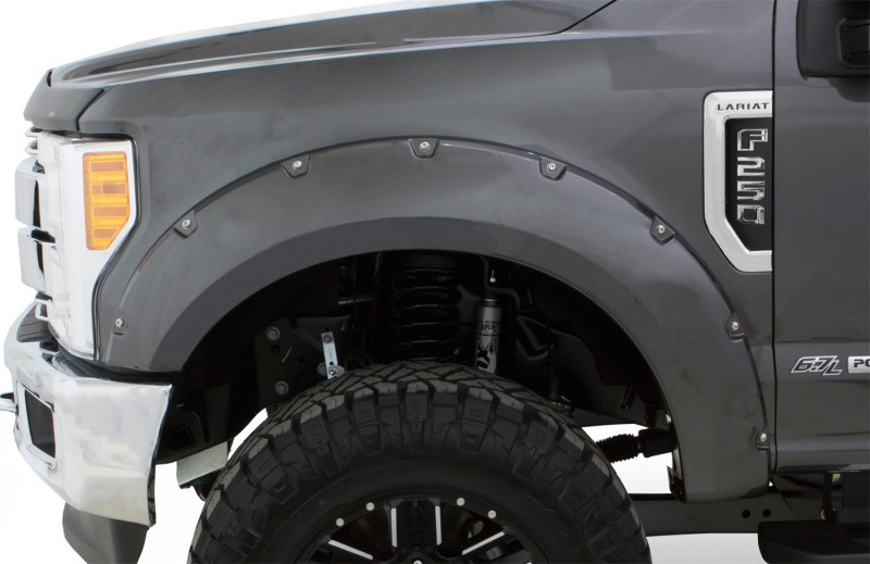 Bushwacker 18-19 Ford F-150 Pocket Style Flares 4 pc - Shadow Black - 20945-82