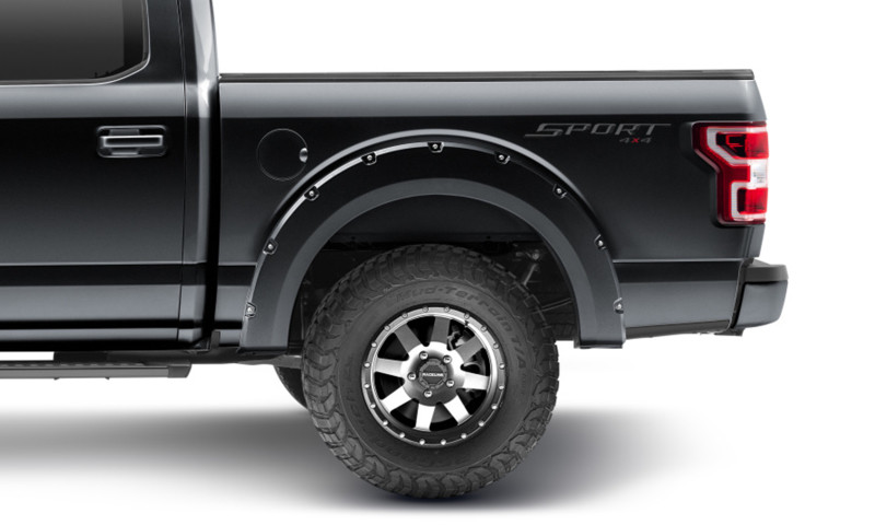 Bushwacker 18-19 Ford F-150 Pocket Style Flares 4 pc - Shadow Black - 20945-82