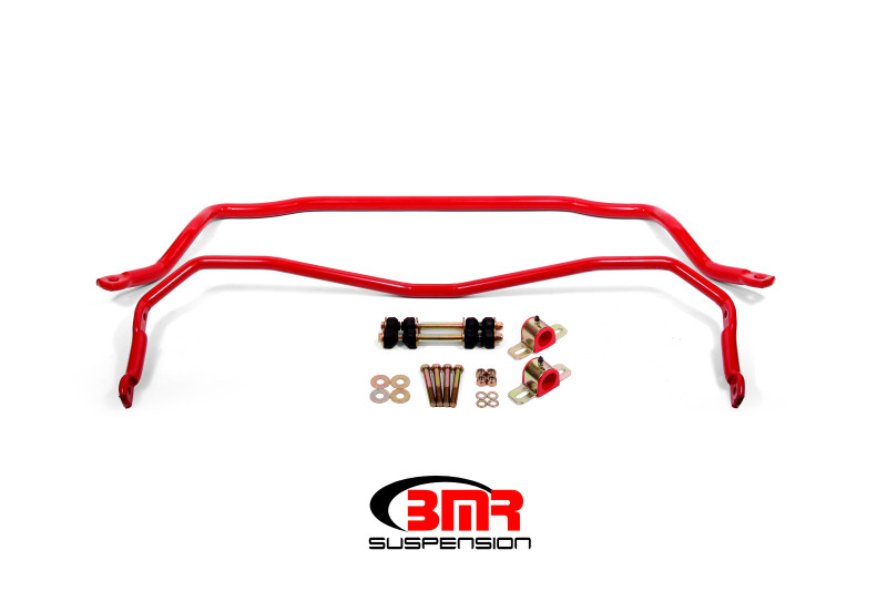 BMR 64-72 A-Body Front & Rear Sway Bar Kit w/ Bushings - Red - SB028R