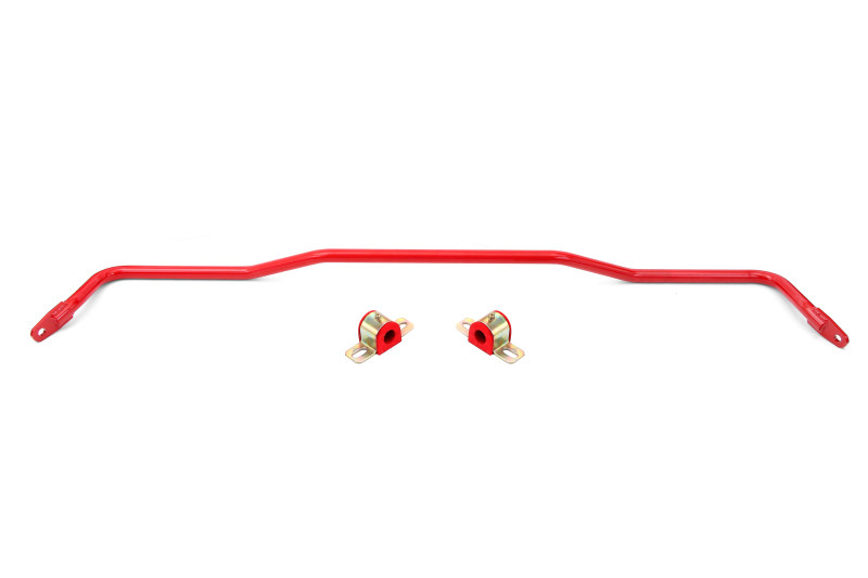 BMR 15-22 S550 Mustang Sway Bar Kit Rear Hollow 22mm Non-Adjustable Red - SB762R