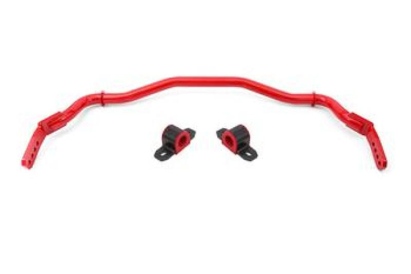 BMR 15-22 S550 Mustang Sway Bar Kit Front Hollow 38mm 3-Hole Adjustable Red - SB764R