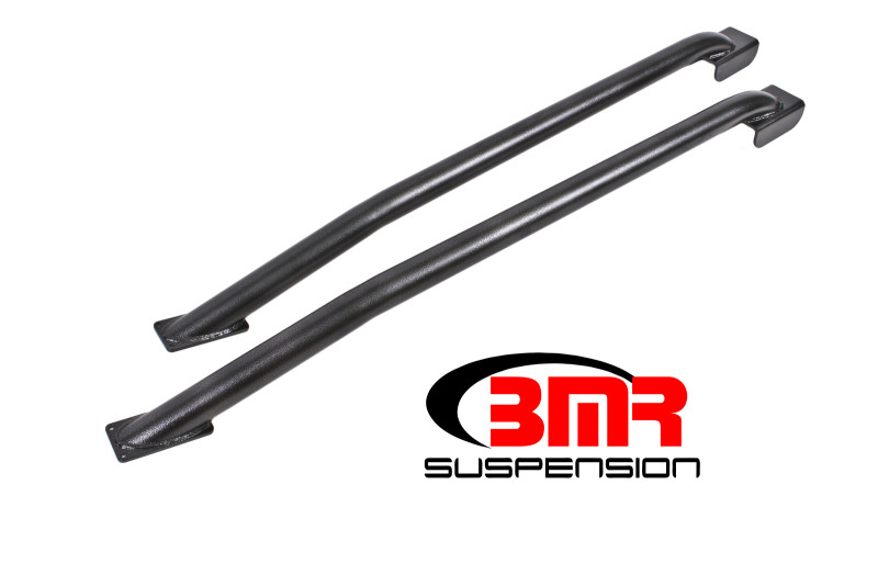 BMR 79-04 Fox Mustang Hardtop Only Weld-On Boxed STD. Subframe Connectors - Black Hammertone - SFC024H