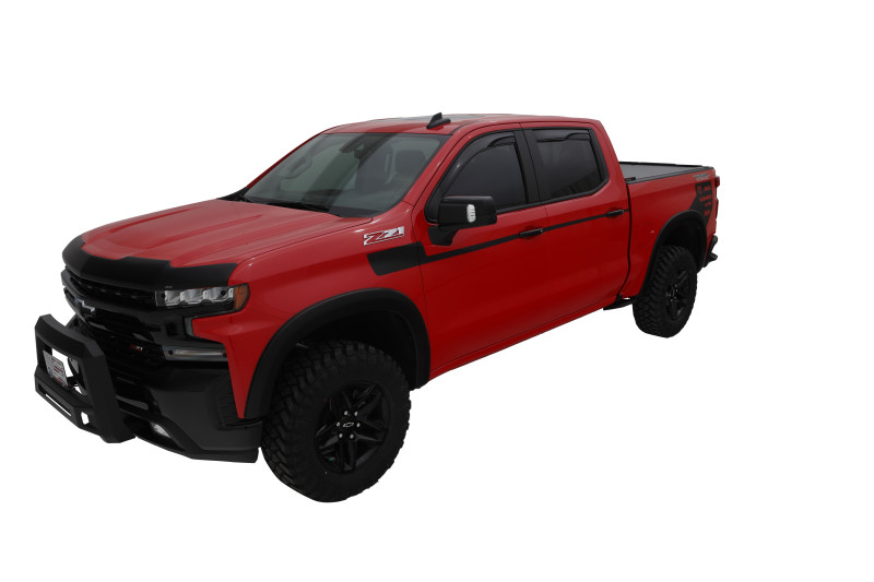 Bushwacker 19-21 Chevrolet Silverado 1500 OE-Style 4PC Fender Flares Black Smooth - 40930-02