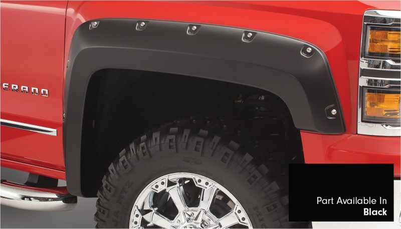 Bushwacker 16-18 Chevy Silverado 1500 Fleetside Pocket Style Flares 4pc 78.8/97.8in Bed - Black - 40957-34