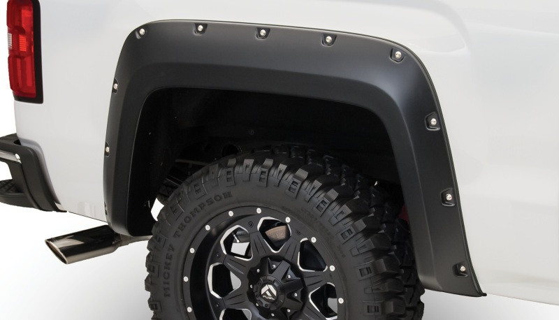 Bushwacker 16-18 GMC Sierra 1500 Pocket Style Flares 4pc - Black - 40974-02