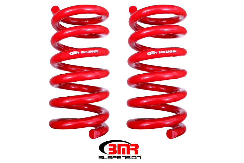 BMR 15-24 S550 Mustang Rear Handling Version Lowering Springs - Red - SP085R