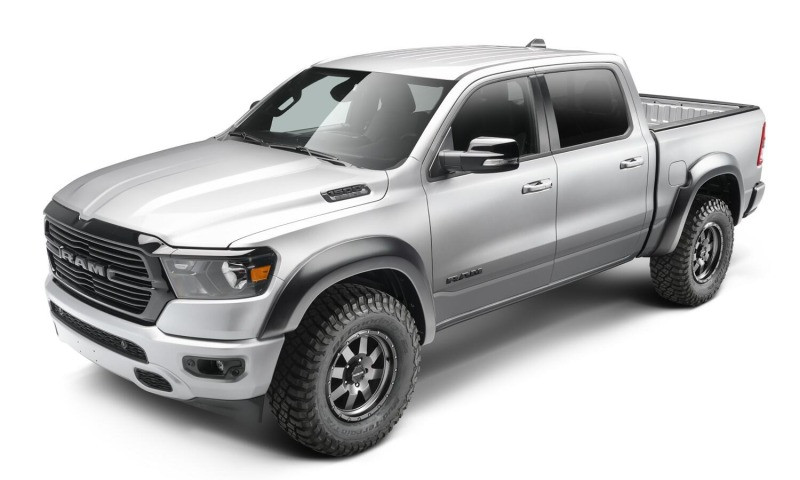 Bushwacker 19-22 Ram 1500 (Excl. Rebel/TRX) 67.4 & 76.3in Bed Extend-A-Fender Flares 4pc - Smth Blk - 50926-02