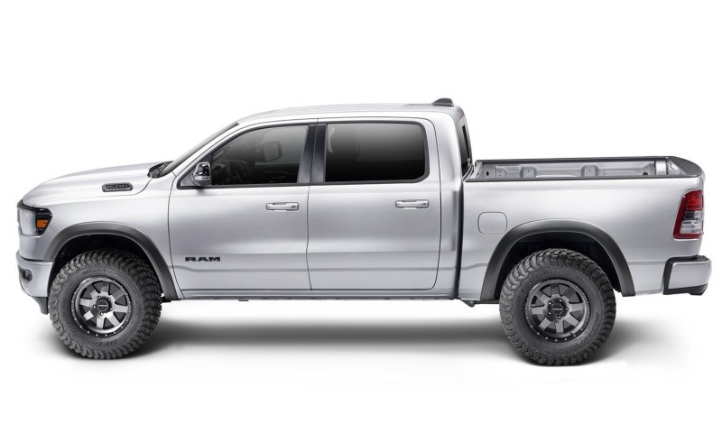 Bushwacker 19-22 Ram 1500 (Excl. Rebel/TRX) 67.4 & 76.3in Bed Extend-A-Fender Flares 4pc - Smth Blk - 50926-02