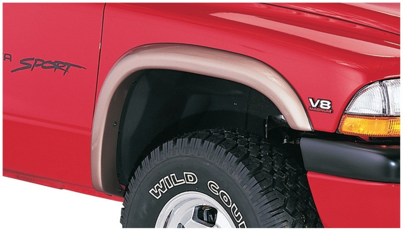 Bushwacker 97-04 Dodge Dakota Fleetside Extend-A-Fender Style Flares 4pc - Black - 51905-02