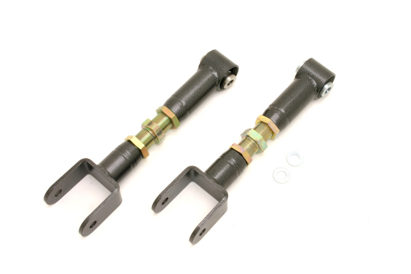 BMR 78-87 G-Body Upper Control Arms On-Car Adj. w/ Spherical Bearings - Black Hammertone - UTCA016H