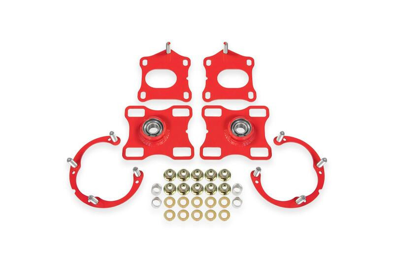 BMR Suspension 11-14 Ford Mustang Caster/Camber Plates - Red - WAK752R