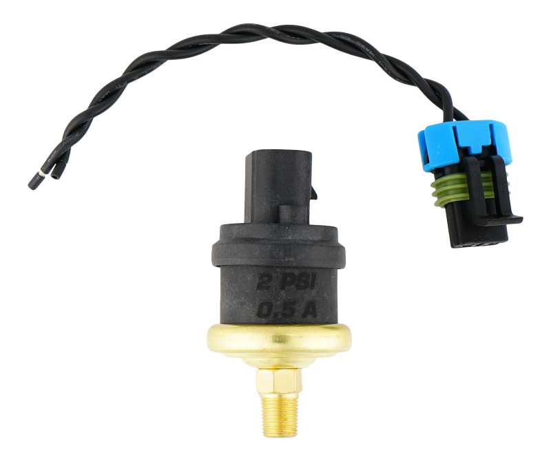 DeatschWerks 2psi 1/8th NPT Adjustable (1-3psi) Hobbs Switch with Pigtail (0.5A) - 4-HOBBS-2 Photo - Primary