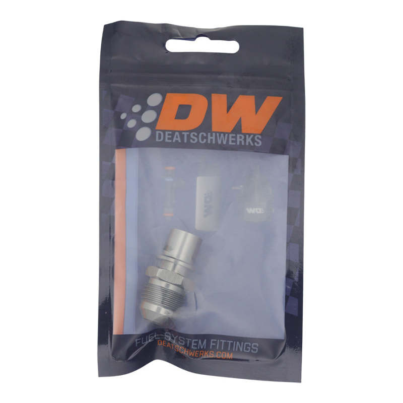 DeatschWerks 8AN Male Flare to Toyota Module Quick Connect - Anodized DW Titanium - 6-02-0128