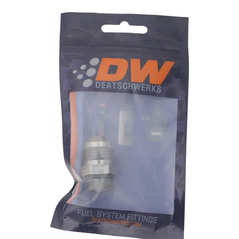 DeatschWerks 8AN ORB Male to 10AN Male Flare Adapter - Anodized DW Titanium - 6-02-0408