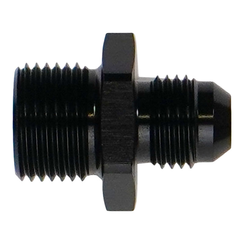 DeatschWerks 6AN Male Flare to M18x1.5 Male Inverted Flare Adapter - 6-02-0642-B Photo - Primary