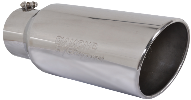 Diamond Eye TIP 4in-7inX18in BOLT-ON ROLLED ANGLE 15-DEGREE ANGLE CUT: EMBOSSED DIAMOND EYE - 4718BRA-DE