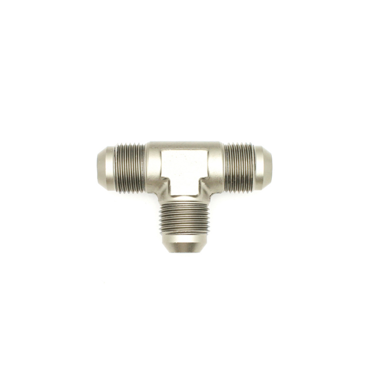 DeatschWerks 8AN Male Flare + 8AN Male Flare To 8AN Male Flare Tee Fitting - 6-02-0722