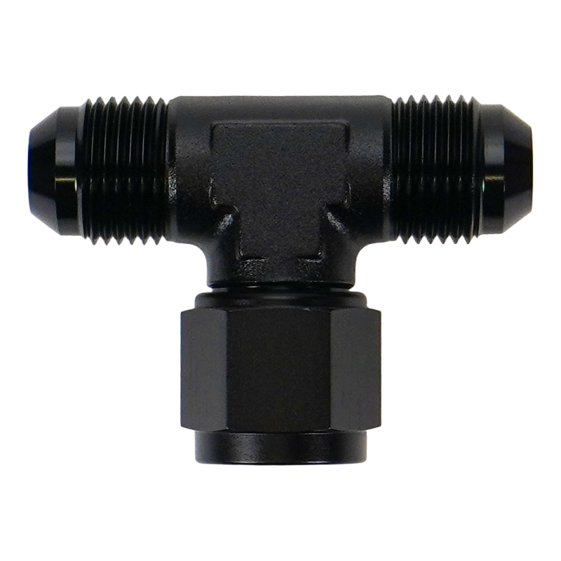 DeatschWerks 8AN Male Flare to Female Flare Swivel Tee on 90 - 6-02-0778-B Photo - Primary