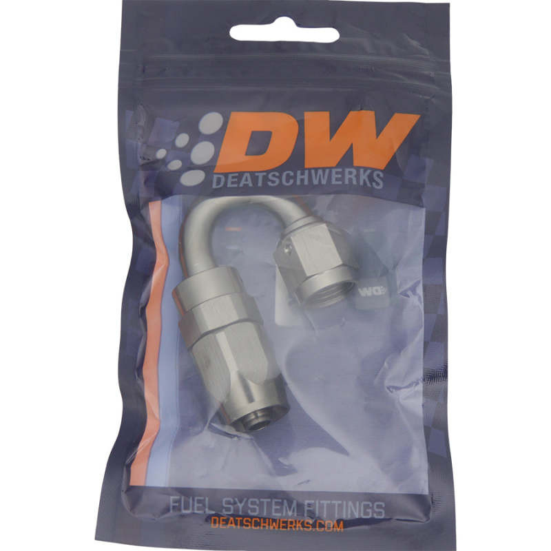 DeatschWerks 6AN Female Swivel 180-Degree Hose End CPE - 6-02-0804