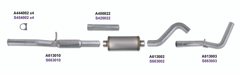 Diamond Eye KIT 3in CB SGL GAS AL CHEVY/GM 4.8L 5.3L 1500 - K3124A