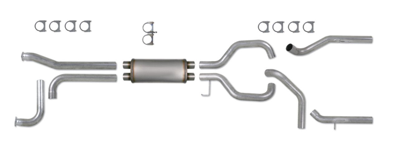 Diamond Eye KIT 3-1/2in CB SPLIT DUAL GAS AL: NISSAN TITAN 5.6L 07-10 - K3522A