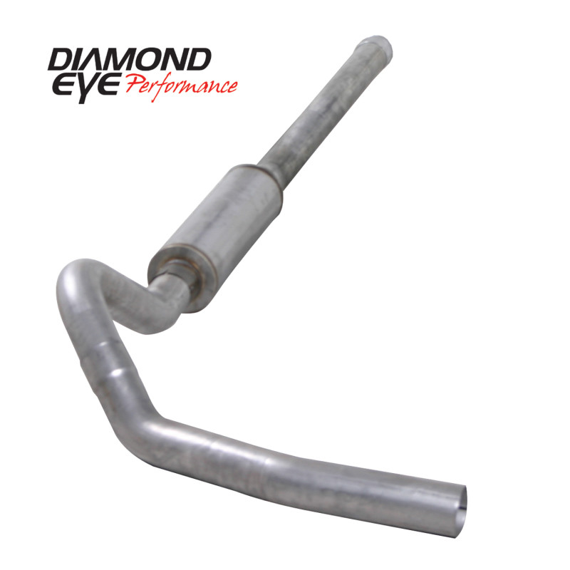 Diamond Eye KIT 4in CB SGL MFLR RPLCMENT PIPE AL CHEVY/GMC 6.6L 2500/3500 2006-2007.5 - K4122A-RP