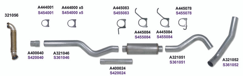 Diamond Eye KIT 4in CBSGL w/ TDP AL 06-07 Chevy/GMC 6.6L Duramax 2500/3500 - K4127A