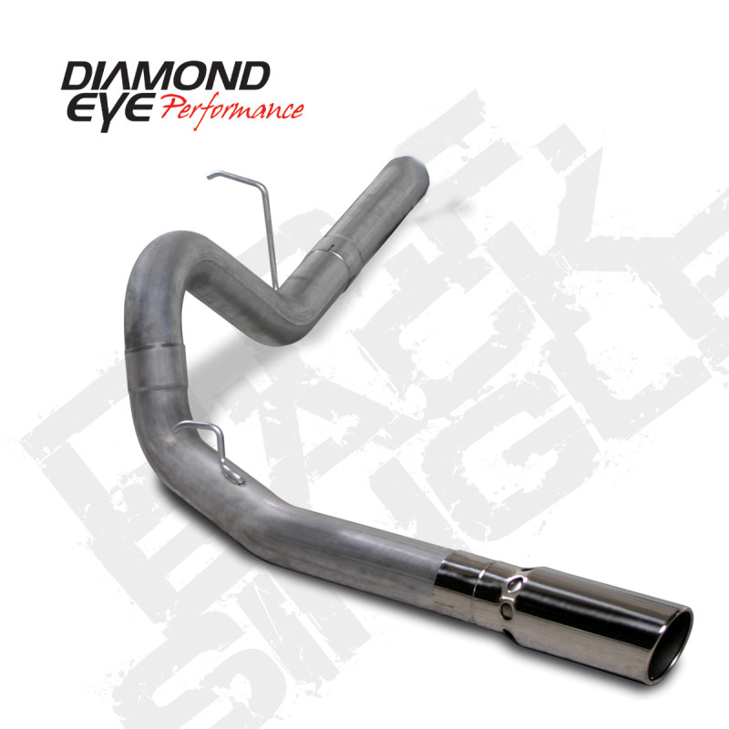 Diamond Eye KIT 4in DPF-BACK SGL SS: 11-12 CHEVY 6.6L 2500/350 - K4156S