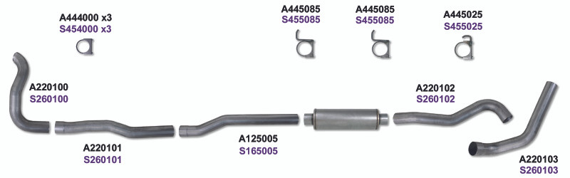 Diamond Eye KIT 4in TBSGL SS DDG4X4 89-93 Dodge 5.9L Cummins 2500/3500 - K4211S