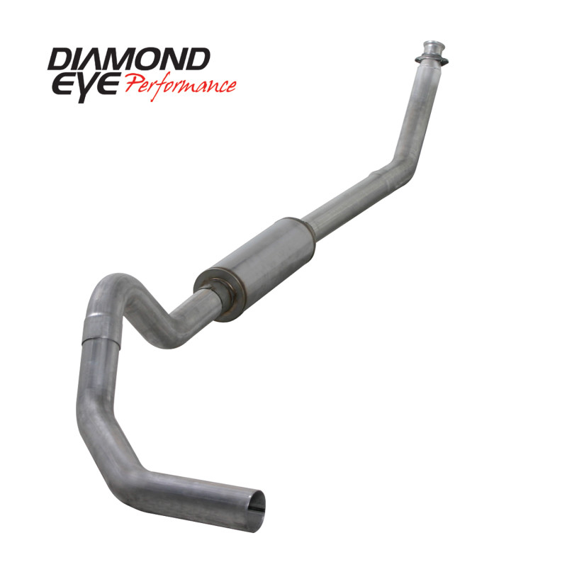 Diamond Eye KIT 4in TB MFLR RPLCMENT PIPE SGL AL: 98.5 - 02 DODGE CUMMINS 5.9L - K4212A-RP