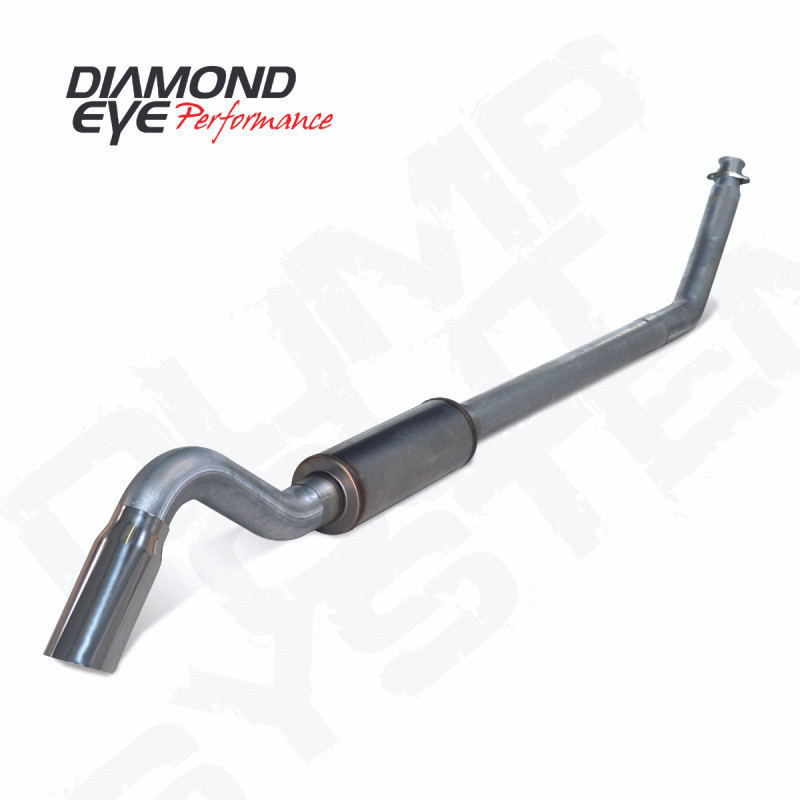 Diamond Eye 4in SS TURBO BACK SGL DUMP OUT 98.5-02 DODGE INCLUDING TIP - K4212S-TD