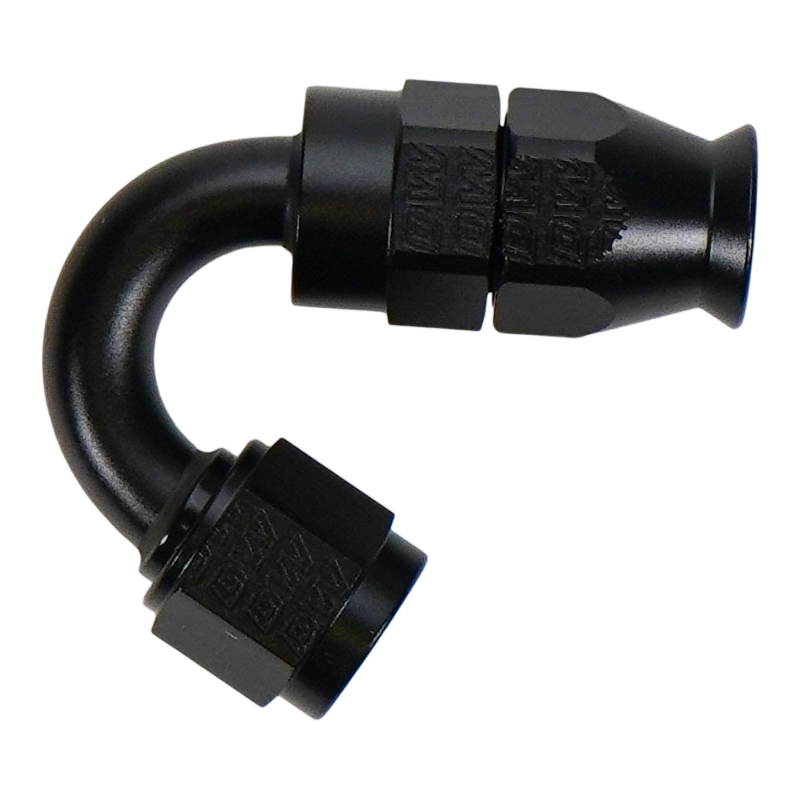 DeatschWerks 6AN Female Flare Swivel (Incl Ferule/Olive) 150-degree Hose End PTFE - 6-02-0879-B Photo - Primary