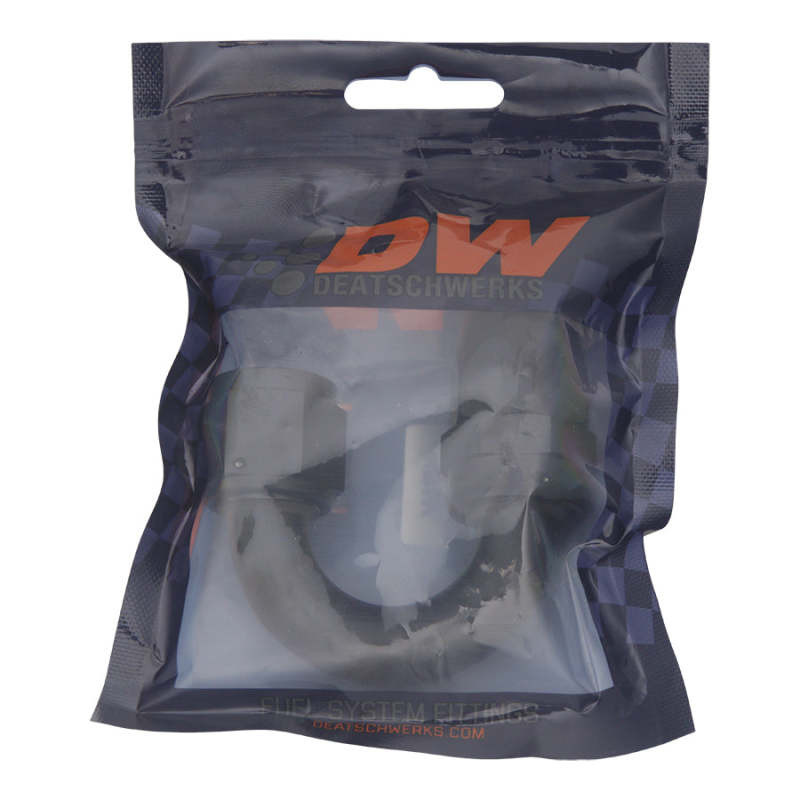 DeatschWerks 10AN Female Flare Swivel 180-Degree Hose End PTFE - Anodized Matte Black - 6-02-0885-B