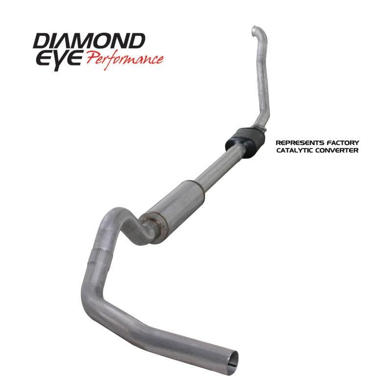 Diamond Eye KIT 4in TB SGL AL: 94-97 FORD 7.3L F250/F350 PWRSTROKE NFS W/ CARB EQUIV STDS - K4306A