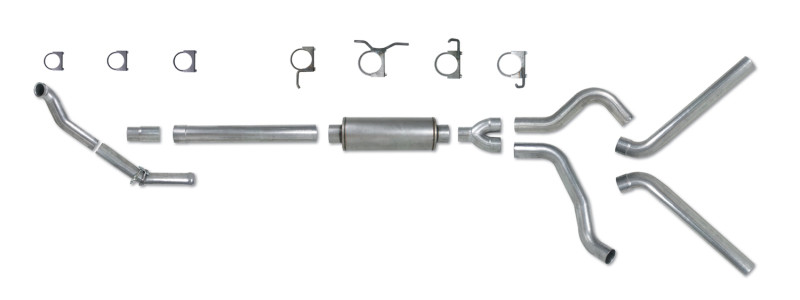 Diamond Eye KIT 4in TB DUAL SS: 94-97 FORD 7.3L F250/F350 PWRSTROKE NFS W/ CARB EQUIV STDS - K4308S