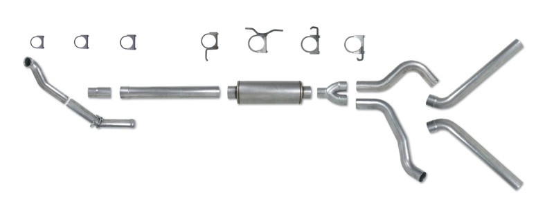 Diamond Eye KIT 4in TB DUAL SS: 94-97 FORD 7.3L F250/F350 PWRSTROKE NFS W/ CARB EQUIV STDS - K4308S