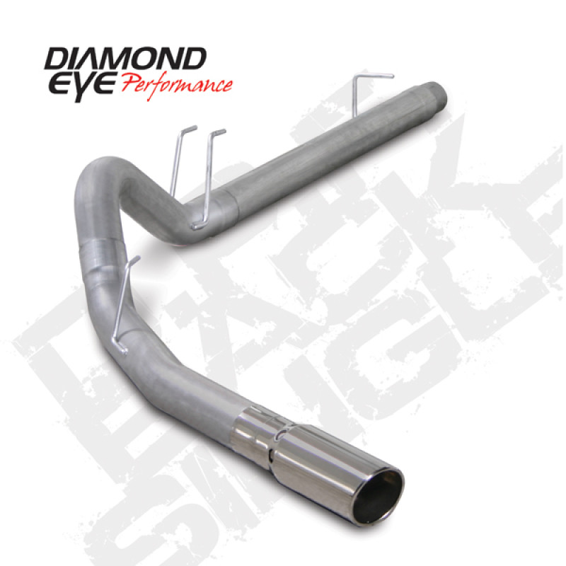 Diamond Eye KIT 4in DPF-BACK SGL AL 08-09 6 4L F250/F350 PCKGD BX46X14X14OD EL-PL 44inX13 5inX13 5in - K4360A