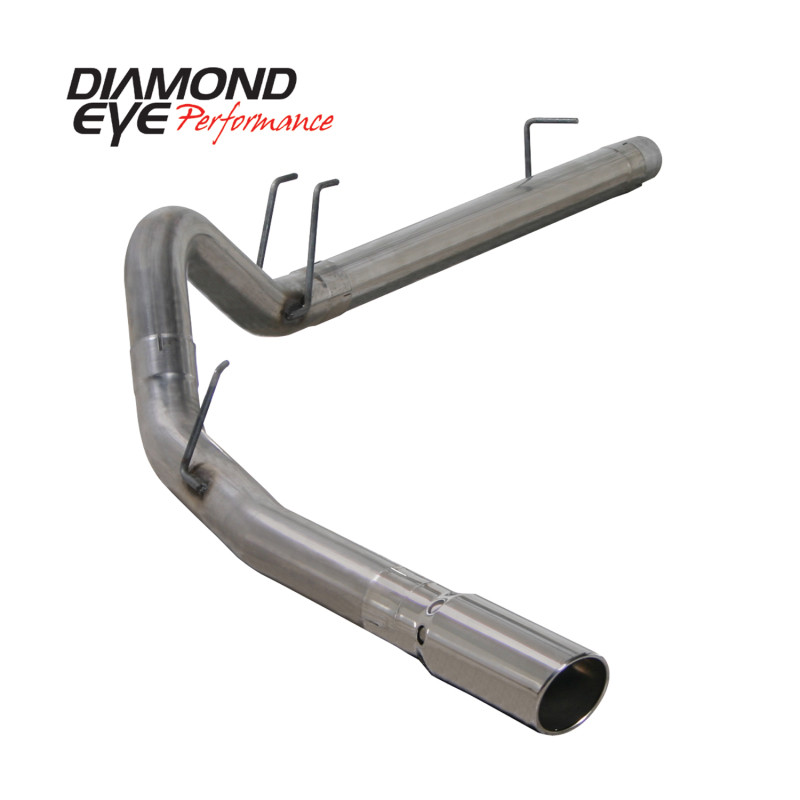 Diamond Eye KIT 4in DPF-BACK SGL SS 08-09 6 4L F250/F350 PCKGD BX46X14X14OD EL-PL 44inX13 5inX13 5in - K4360S