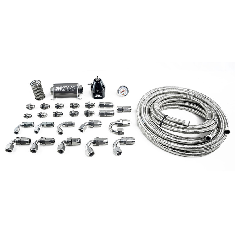 DeatschWerks 11-19 Ford Mustang X2 Series -10AN CPE Plumbing Kit - 6-605