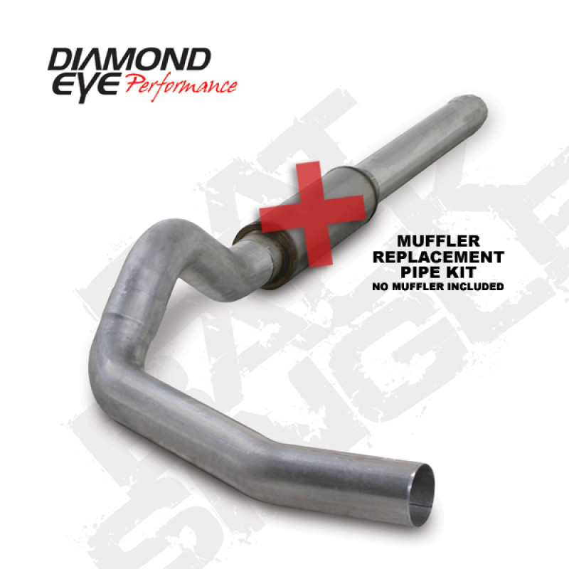 Diamond Eye KIT 5in CB MFLR RPLCMENT PIPE SGL AL: 2004.5-2007.5 DODGE CUMMINS 600 - K5244A-RP