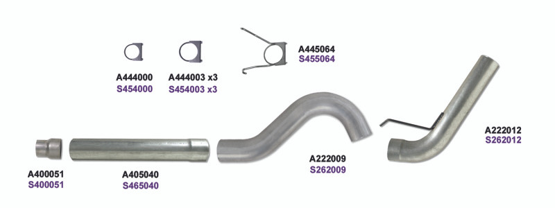 Diamond Eye 5in DPF-BACK AL 2013 DODGE 6.7L CUMMINS - K5256A