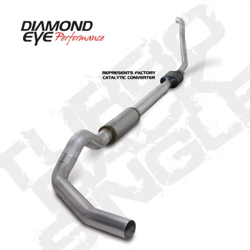Diamond Eye KIT 5in TB SGL AL: 94-97 FORD 7.3L F250/F350 PWRSTROKE NFS W/ CARB EQUIV STDS - K5314A
